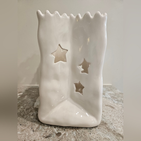 Blue Sky Heather Goldminc Sugar Skull Tea Light Luminary - Picture 9 of 12